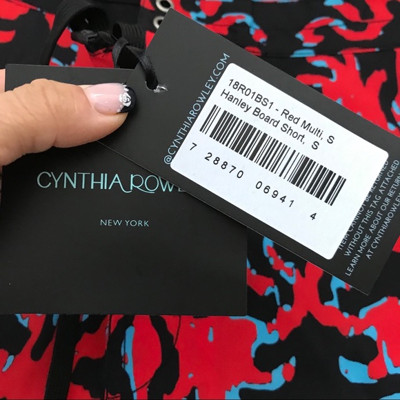 Cynthia Rowley Hanley Printed Pocket Board Shorts - Picture 4 of 7